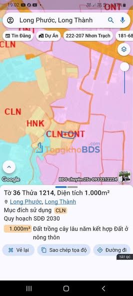 Đất nền Long Phước 1000m² 3.2 tỷ - Sổ đỏ chính chủ