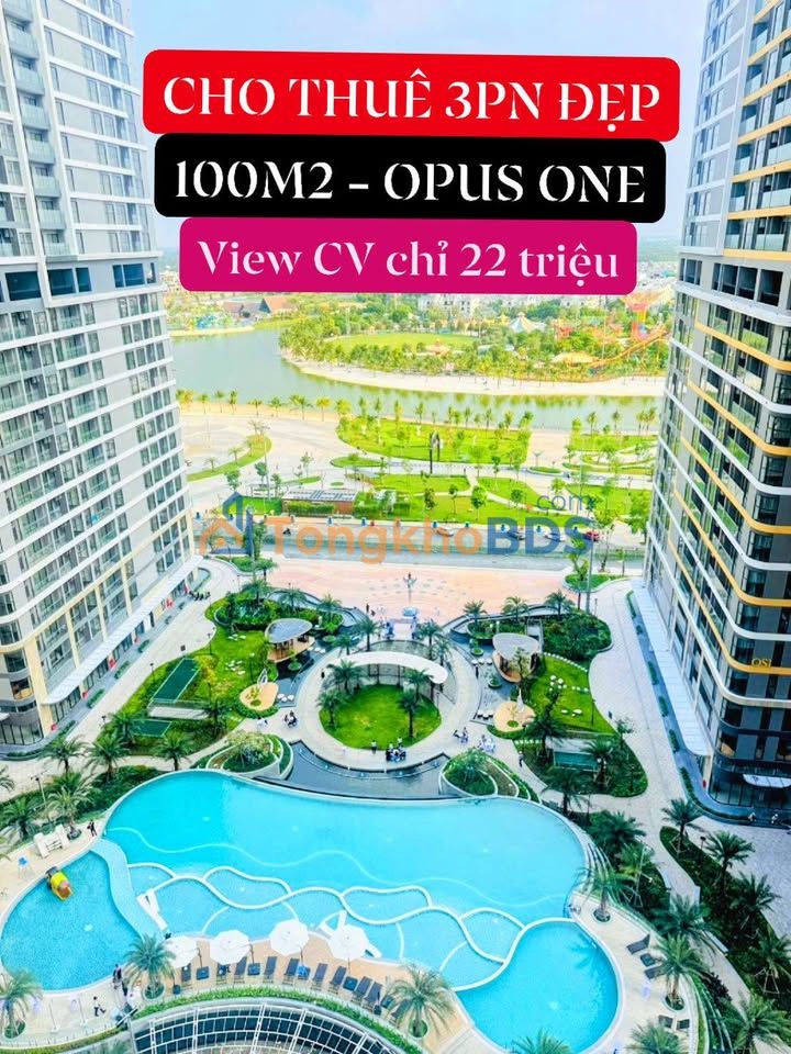 Căn hộ 3PN 100m² Vinhomes Grand Park - View Công viên 36ha & Hồ bơi, Full Nội thất