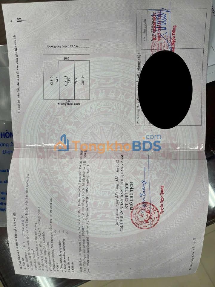 Bán đất KĐT số 3 Đà Nẵng 245m² - Sát Đại học FPT, Ngũ Hành Sơn