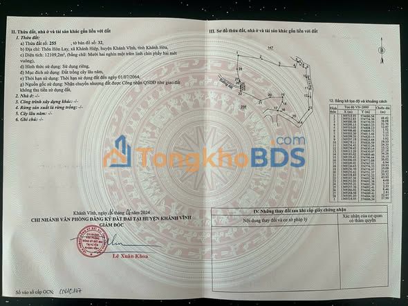 Đất Vườn Khánh Hiệp 12.000m² - Giá Đầu Tư 1.49 Tỷ - Suối Bao Quanh