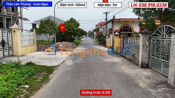 Đất nền Thôn Liên Thượng Xuân Ngọc 130m² - Sổ đỏ chính chủ