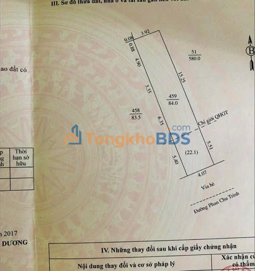 Đất nền mặt phố Phan Chu Trinh, Hải Phòng - 84m² - 2.99 tỷ - Sẵn sổ, quy hoạch sạch