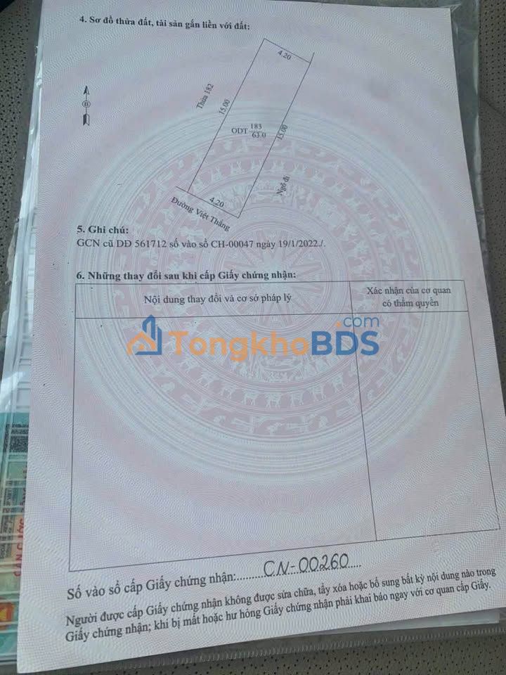 Đất Nền Lô Góc 63m² Đường Việt Thắng, TP Hải Dương - Sổ Hồng Sẵn Sàng