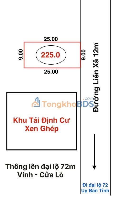Đất Nền Nghi Hòa Vinh 225m² Hướng Đông Nam - Giá 4.9 Tỷ - Sổ Đỏ Sẵn
