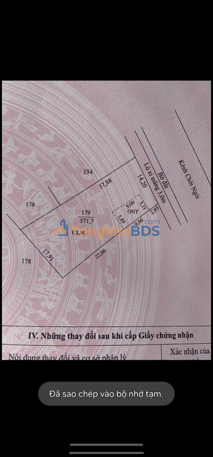 Bán đất sân vườn 529m² Cà Mau - Sổ hồng sẵn, sẵn vườn cây ăn trái