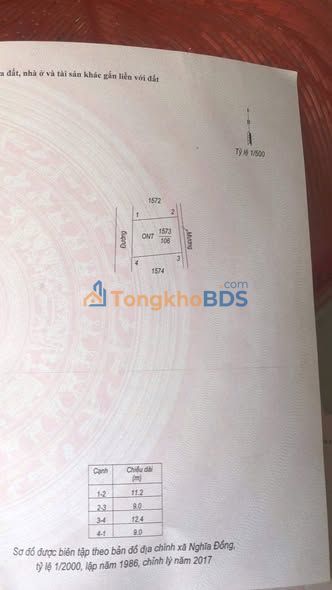 Đất nền Nghĩa Hưng, Nam Định - 106m² full thổ cư, giá 8xx triệu