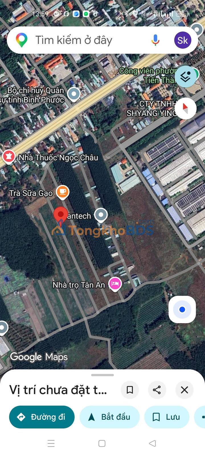 Đất thổ cư 860m² gần KCN Đồng Xoài 2, Bình Phước - Giá 450 triệu