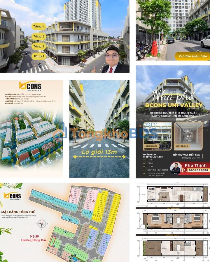 Nhà phố 72m² Thủ Dầu Một - Kề Metro, Giá 8.4 Tỷ