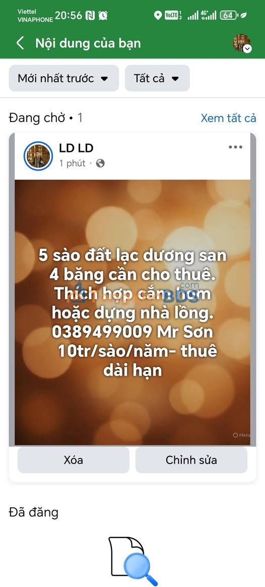 Đất vườn Lạc Dương 1.800m² 10tr/sào - Nghỉ dưỡng lý tưởng