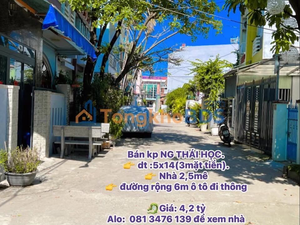 Nhà Mặt Tiền Kinh Doanh KP Ngô Thái Học, 70m², 3 Tầng - Giá Đầu Tư 4.2 Tỷ