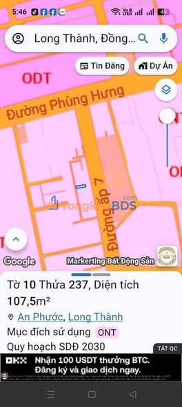 Đất nền An Phước Long Thành 100m² 1.3 tỷ - Sổ đỏ chính chủ