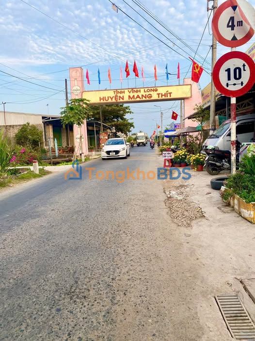 Đất Mặt Tiền Nguyễn Trãi, Mang Thít - 124m² Thổ Cư, Kinh Doanh Đỉnh Cao