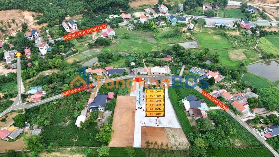 Đất Nền 2 Mặt Tiền 100m² Tam Nông, Phú Thọ - Sổ Đỏ Rõ Ràng