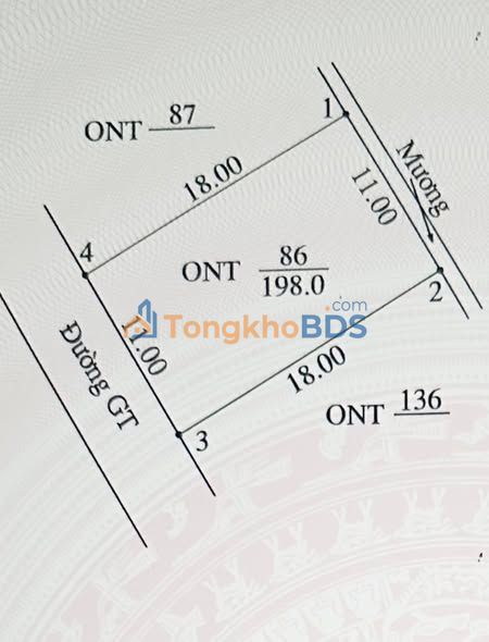 Bán đất Sổ Đỏ 198m² Đoan Hạ, Thanh Thuỷ - Vuông vắn, Giá tốt