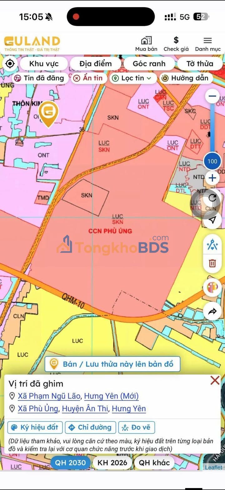 Đất nền 1200m² Hưng Yên - Giá chỉ 7tr/m² - Sát KCN Phù Ủng