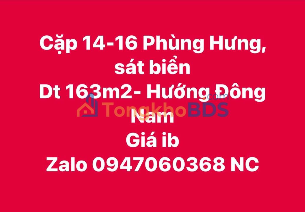 Nhà 163m² Phùng Hưng, Sơn Trà - Sát Biển Đông Nam, Giá Thỏa Thuận