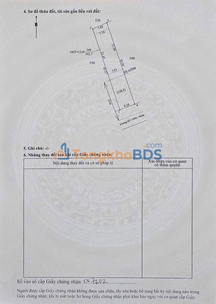 Đất Nền Dầu Tiếng Bình Dương - 342m² Sổ Hồng Riêng, Giá Tốt