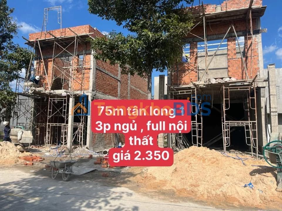Nhà Phố Tân Uyên 75m² - 3PN, Full Nội Thất, Giá 2.35 Tỷ