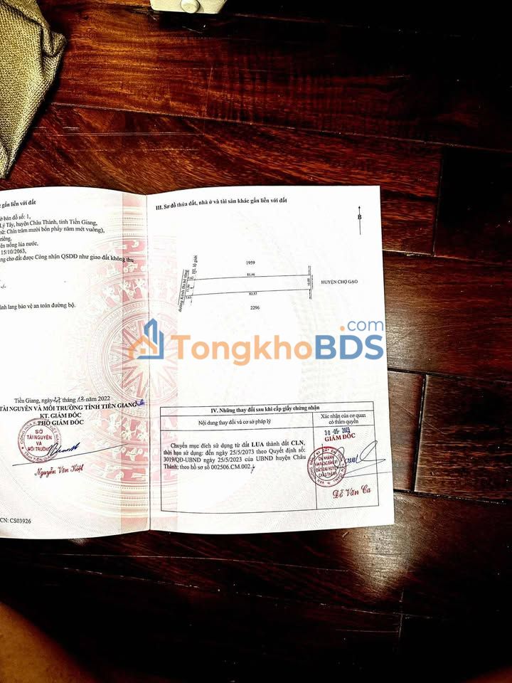 Đất nền Tân Lý Đông 914m² 1,65 tỷ - Sổ đỏ chính chủ