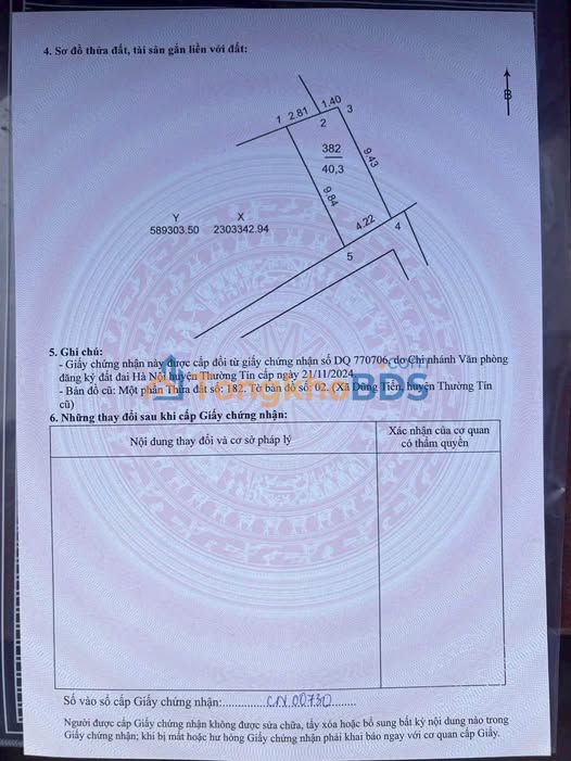 Bán Đất Thường Tín 40.3m² - Sổ Đỏ Sẵn Sàng, Giá Chỉ 2 Tỷ