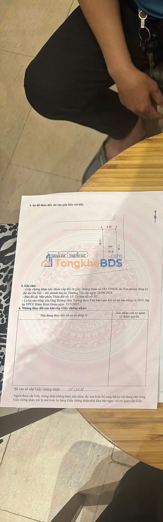 Đất nền Quất Động Thường Tín 52m² mặt tiền 4,5m - Đường to ô tô