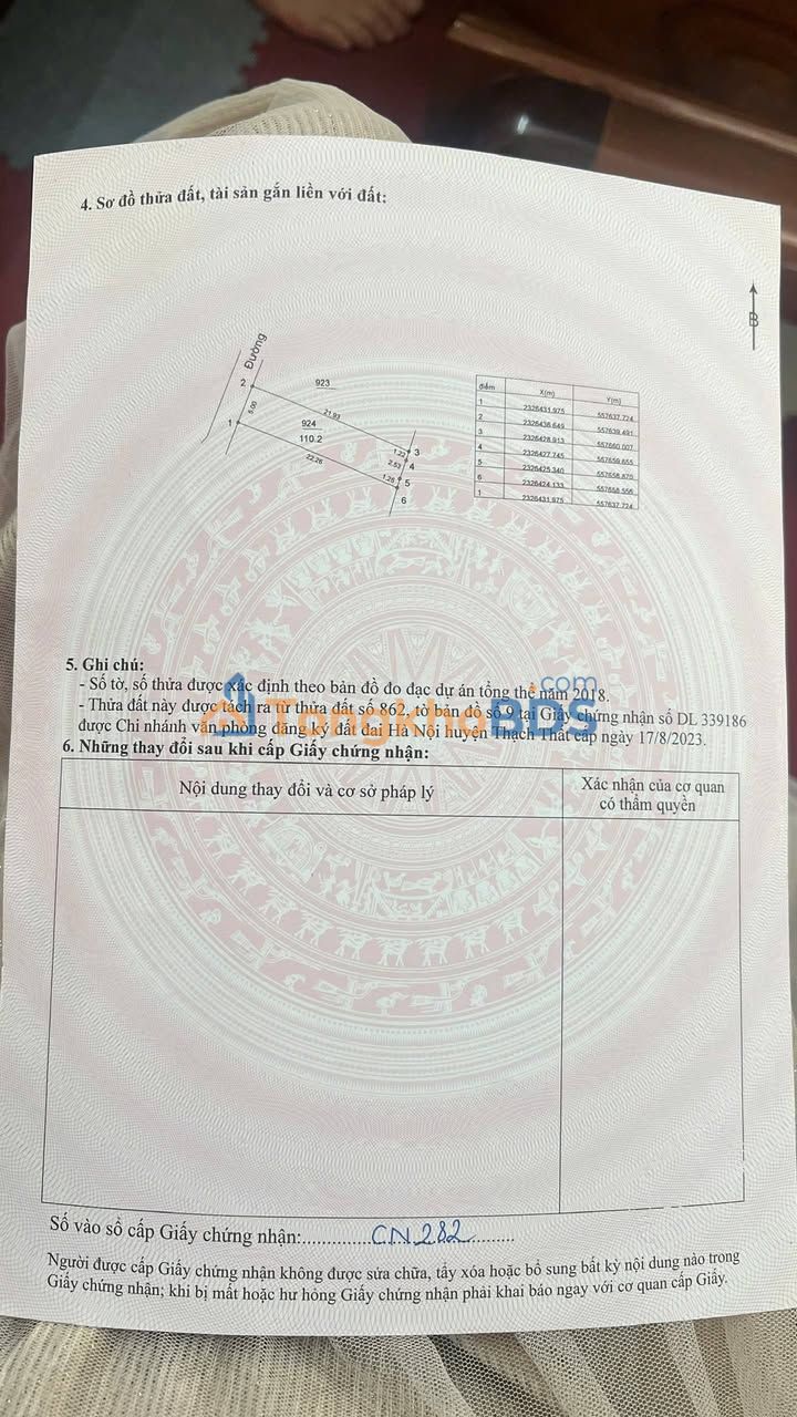 Đất nền Thạch Thất 110m² - Sẵn Sàng Xây Trọ, Gần ĐH FPT, Giá 4 Tỷ