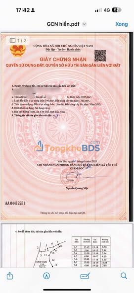 Bán Gấp Vườn Rộng 4000m² Sổ Hồng Riêng Tại Bắc Ninh - Giá Đầu Tư 3 Tỷ