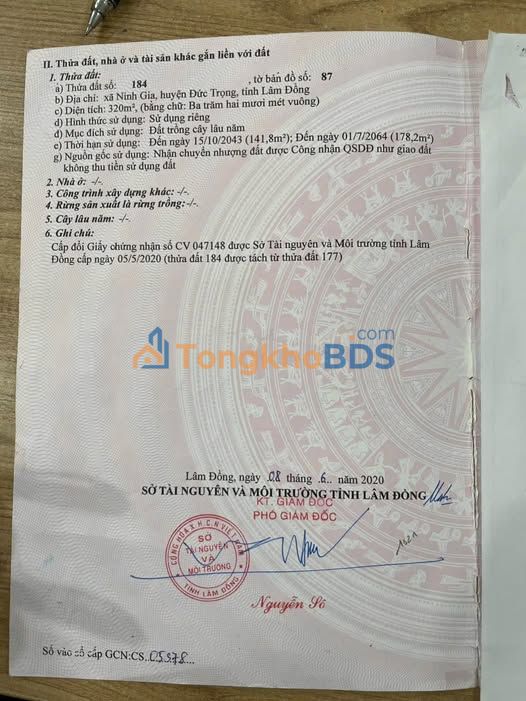 Đất Mặt Tiền QL20 Đức Trọng 320m² - Kinh Doanh Sinh Lời - 3.2 Tỷ