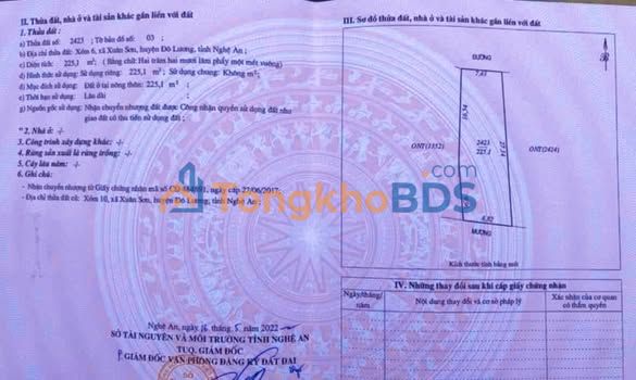 Đất Nền Xuân Sơn 225m² - Sổ Đỏ Thổ Cư, Giá Chỉ 6xx Triệu