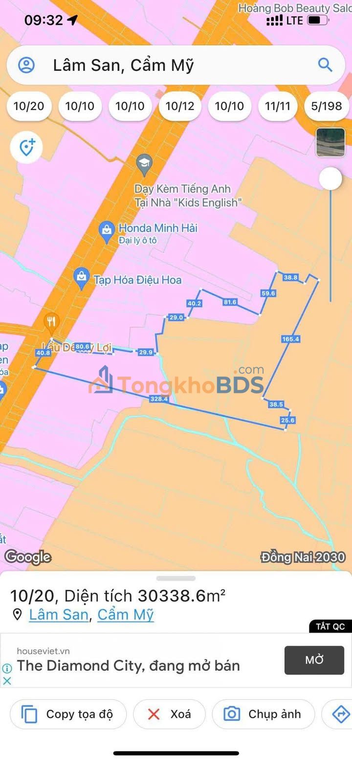 Đất vườn Lâm San Cẩm Mỹ 3ha 40 tỷ – Sinh thái xanh