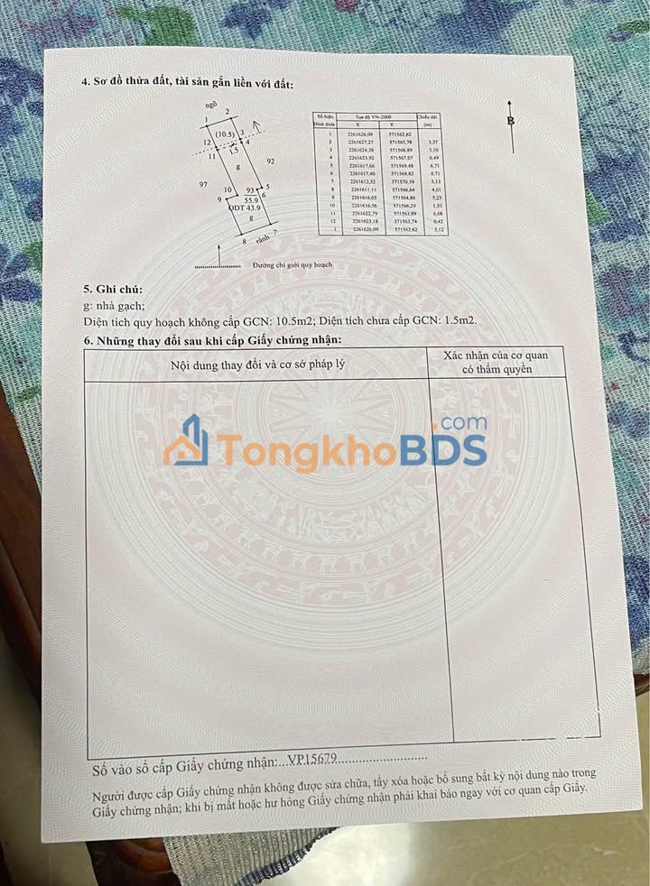 Bán đất tặng nhà mặt tiền KD Lưu Hữu Phước, Nam Định - 44m² - 1.668 tỷ