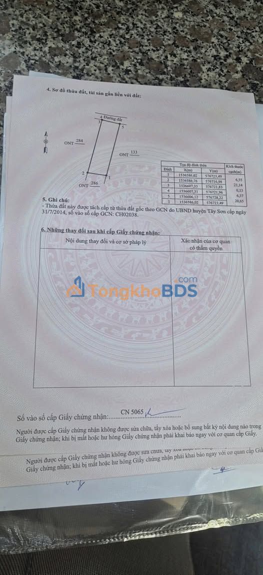 Đất Nền Bình Nghi, Tây Sơn - 136m² Gần QL19, Dân Cư Đông Đúc