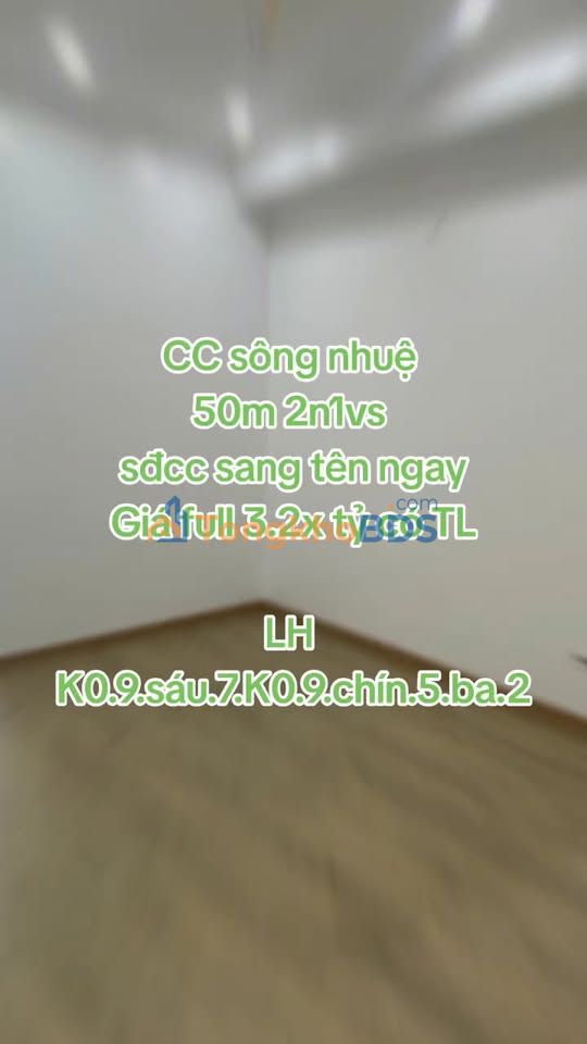 Chung cư Sông Nhuệ 46m² - Sổ đỏ chính chủ, giá chỉ 3.2 tỷ