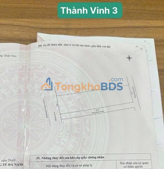 Bán đất Sơn Trà 100m² mặt tiền Thành Vinh 3 - Gần biển, không khí trong lành