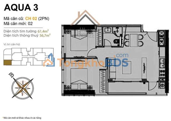 Căn hộ Vinhomes Golden River Quận 1 62m² 12.5 tỷ - View đẹp