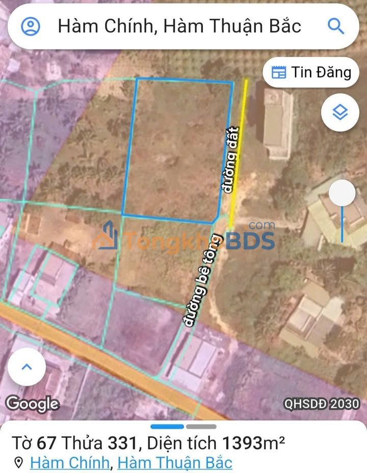 Đất nền 1400m² mặt tiền Hàm Chính, Tân An - Đầu tư sinh lời