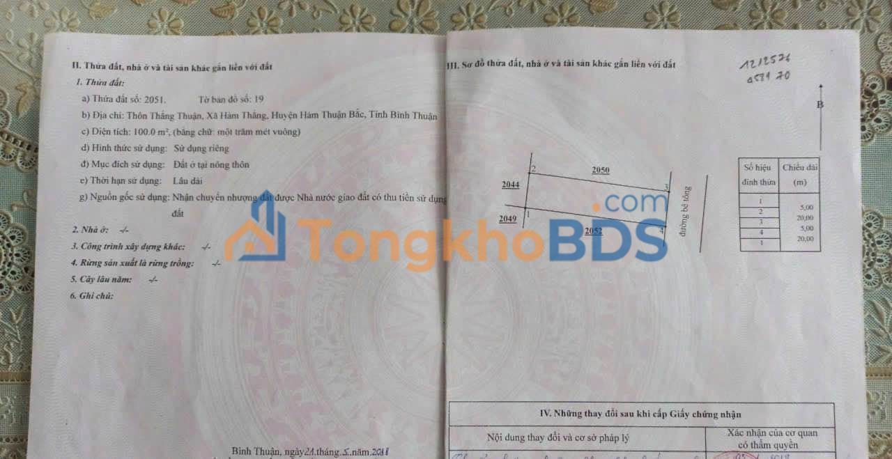 Đất nền KDC An Sinh, Bắc Bình - 100m²/lô, MT đường xe hơi, giá 970 triệu