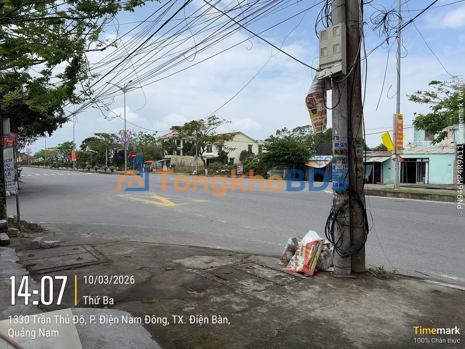 Mặt bằng kinh doanh lô góc Trần Thủ Độ, Điện Bàn - Giá chỉ từ 2.5 triệu/tháng