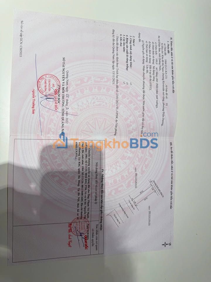 Đất Nền Lô Ngọc Dương, Duy Xuyên: 100m² Sổ Đỏ Sẵn Sàng - Giá 3.5 Tỷ