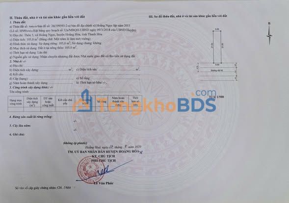 Đất nền Hoằng Hóa, Thanh Hóa 105m² - Vị trí ven biển, tiềm năng sinh lời