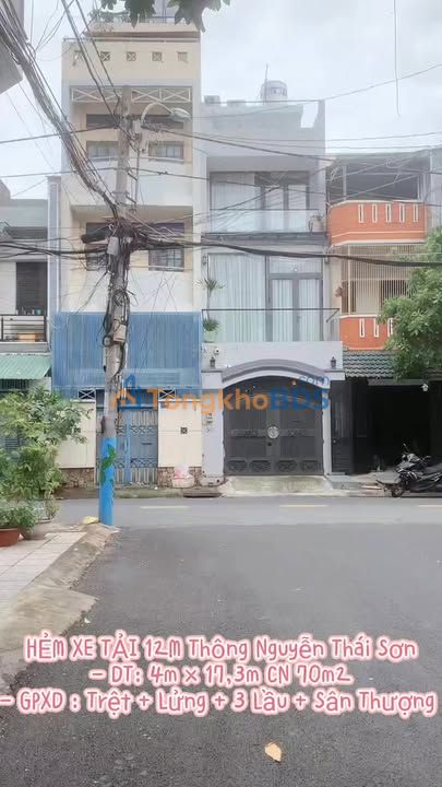 Nhà Phố Hẻm 12m Nguyễn Thái Sơn, Gò Vấp - 70m², GPXD 3 Lầu