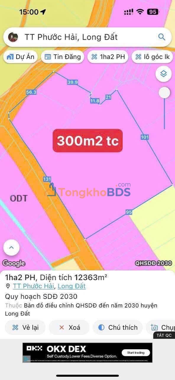Bán Đất Góc 12360m² Phước Hải, Bà Rịa - Vũng Tàu - Tiềm Năng Đầu Tư Sinh Lời