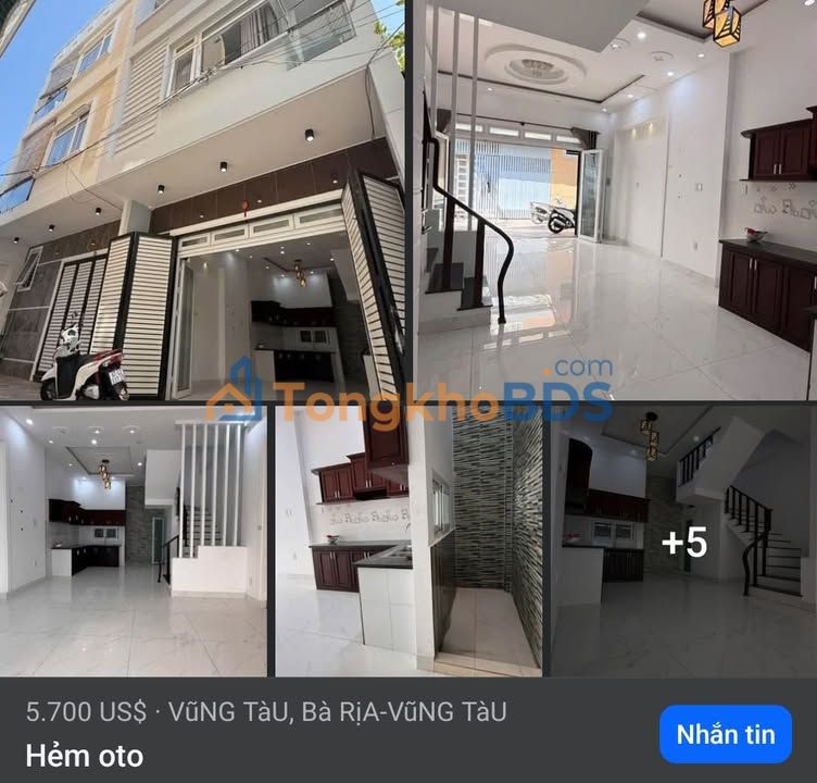 Nhà 50m² Phường 7, Vũng Tàu - 3PN, Hẻm Oto, Sổ Hồng
