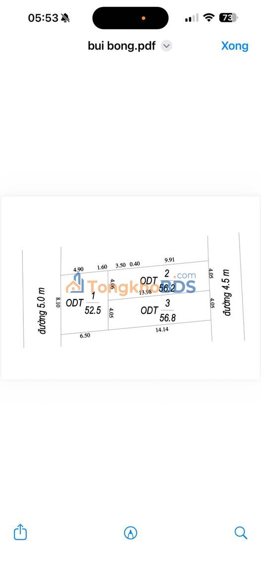 Land Thôn Bùi Bồng - Huyện Văn Giang 55m² 1 tỷ - Đất sẵn sổ đỏ