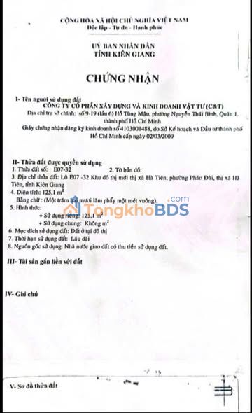 Đất nền Trần Phú Hà Tiên 125m² - Pháp lý rõ ràng