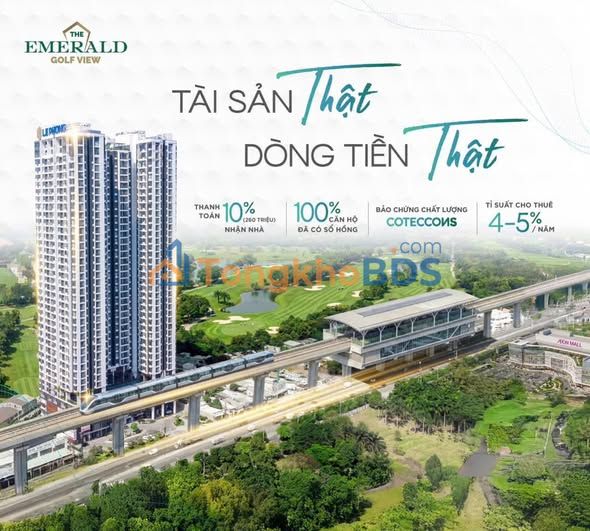 Căn hộ The Emerald Golf View 118m² 3PN - Sổ hồng sẵn, nhận nhà ngay!