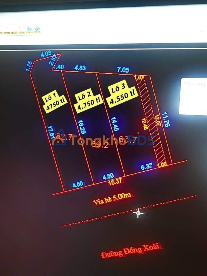 Bán Đất Mặt Tiền Đồng Xoài, Liên Chiểu - 3 Lô Vị Trí Đẹp, Giá Tốt