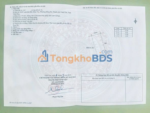 Townhouse Bắc Đầm Vạc 97.5m² - Sổ hồng sẵn sang tên