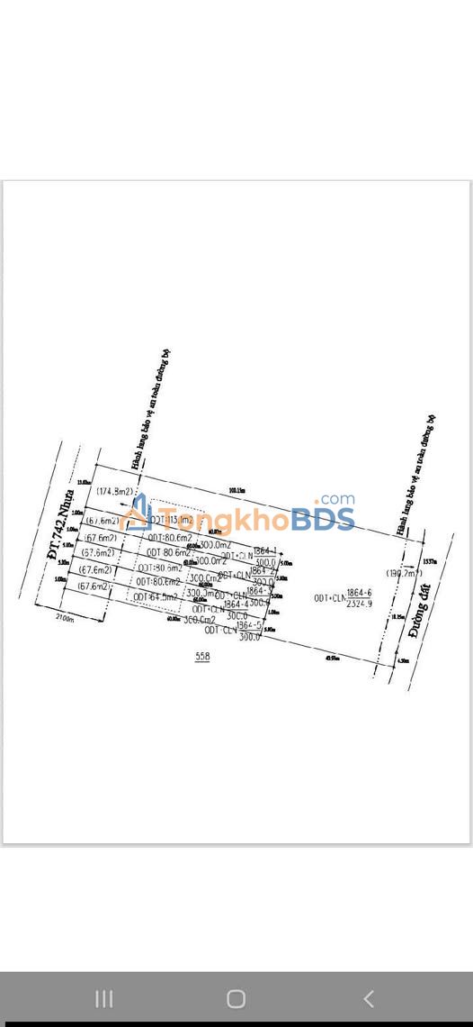 Đất nền dt742 Vĩnh Tân 300m² thoả thuận - Sổ đỏ