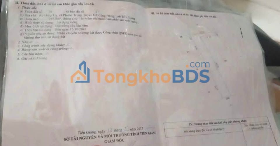 Đất Nền 240m² Xã Tân Hòa Thành, Tiền Giang - Giá Đầu Tư 150 Triệu